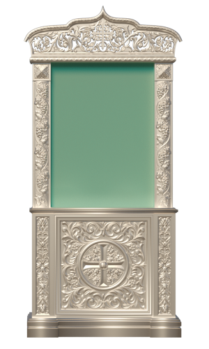 Киот напольный с прорезной короной