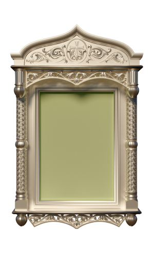 Настенный киот с прорезными элементами